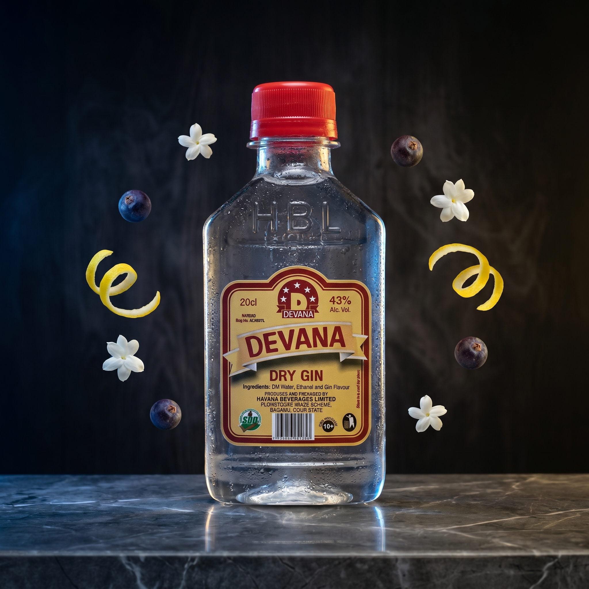 Devana Dry Gin – 20cl Pocket Premium